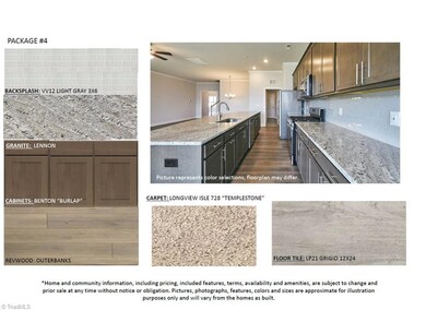 Interior Color Package 4 - Burlap Cabinets & Lennon Granite Countertops