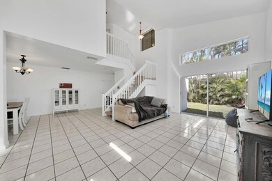 Looking in from the front door.