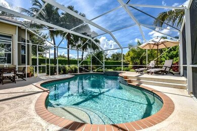 Inviting free form heated pool.