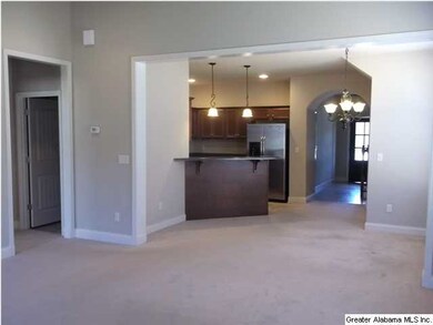 View toward front door from spacious great room