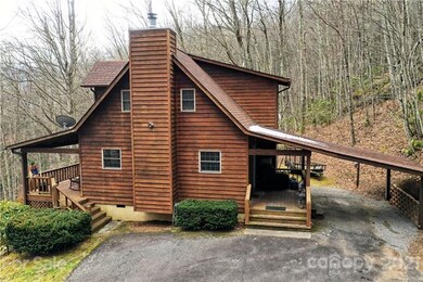 Drone photo entry area with carport