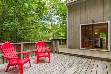 Back deck with entry through the...