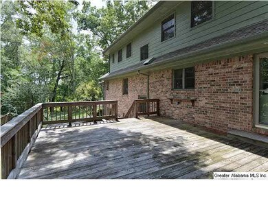 Large deck, accessible from kitchen and family roo