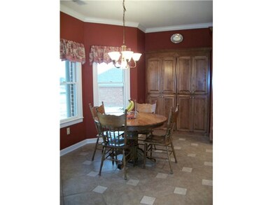 Breakfast nook with bay window so you can see the 