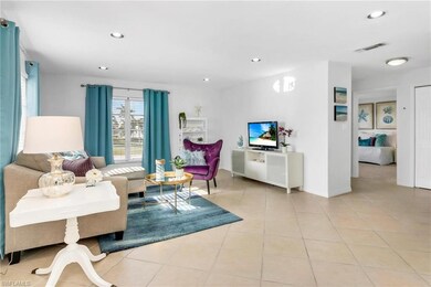 Bright west facing living room windows.