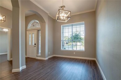 Formal dining with new light fixture