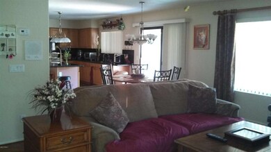 Family room and kitchen