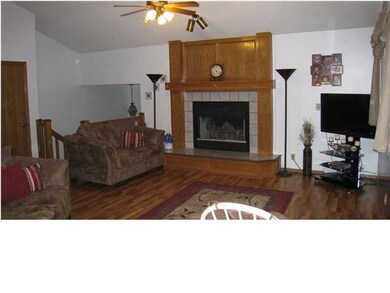 Open Floor Plan with Vaulted Ceilings and Fireplac