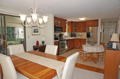 from dining room corner by living room