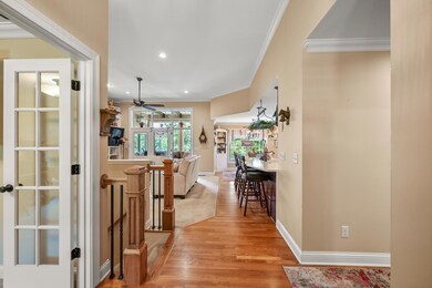 View through the home from the foyer.