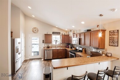 Kitchen from dining area