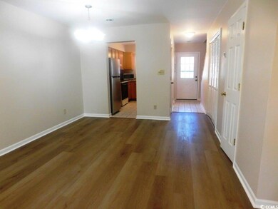 Interior space featuring hardwood / wood-style flo