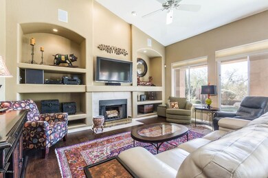 Family room w/ new wood flooring