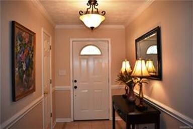 Front entrance is bright and wide.