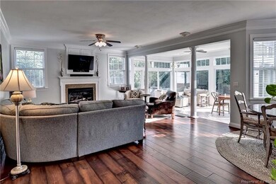 Den/Great room to sunroom