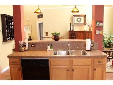 Kitchen is open to living and dining room area. Wo