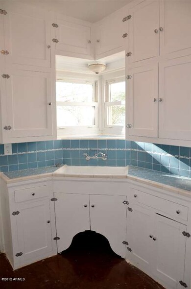kitchen sink and cabinetry