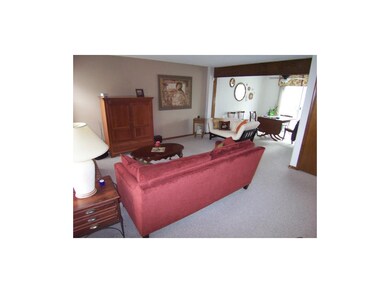 View of the dining room from the living room.