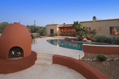 Backyard with Pool and Fireplace