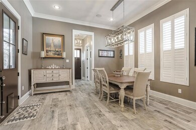 Spacious dining area