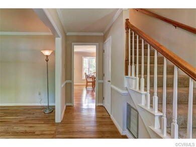 Foyer leads to kitchen/ family room.