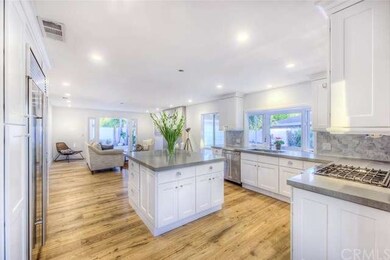 Kitchen open to the family room. 