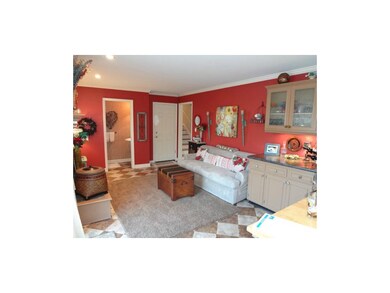 Large hearth room with fireplace!