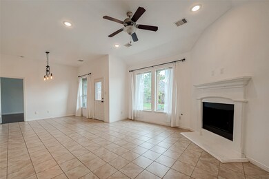 Living and dining open floor plan