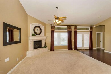 Great room with gas fireplace