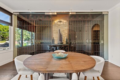 Temp controlled wine wall