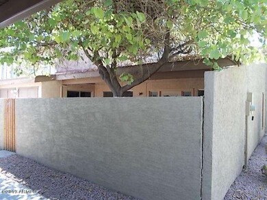 Patio view from parking area to home
