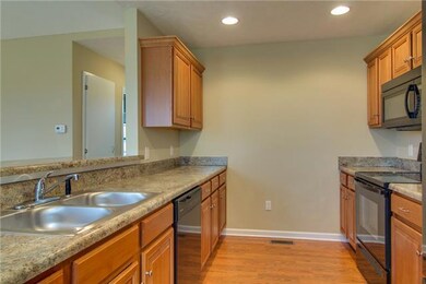 Full view of the kitchen