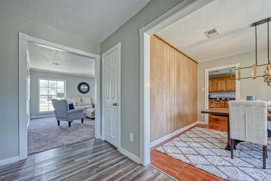 View from the front door towards the family and dining rooms