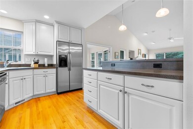 Brand new range and corner sink with great views