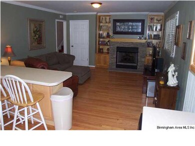 Kitchen Opens to Family Room w/ Fireplace!