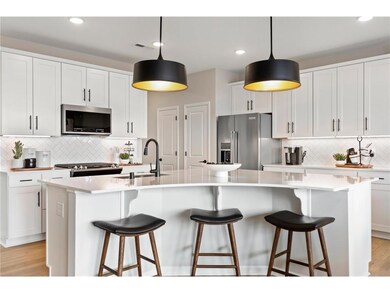 A truly one-of-a-kind kitchen island is the center