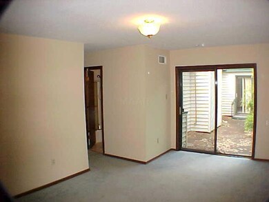 Master Bedroom has a glass patio door view of the 