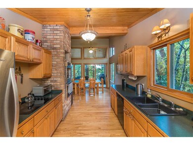 Kitchen has good counter & cabinet space-appliance