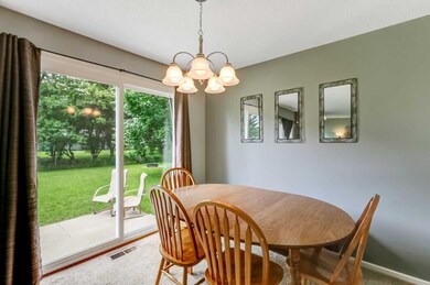 Informal dining room with walkout to deck