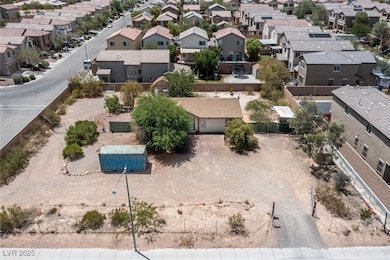 Aerial view of residential area