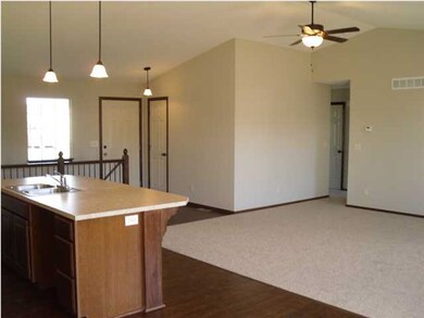 Vaulted Ceilings in Open Great Room