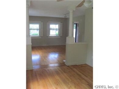 Living Room. The view from the dining room into th