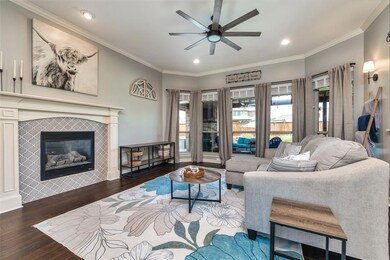 Cozy front Living area with great view of the pool!