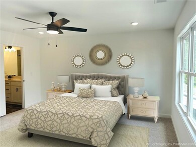 Quiet and serene Primary Suite on the rear of the 
