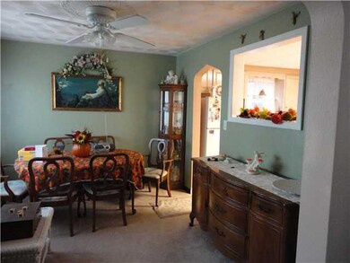 Dining Room Dining room with deiling fan and [ass 