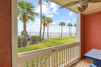 Enjoy your morning coffee with unobstructed views of the Gulf from your private patio - just steps from Seawall Boulevard and the beach beyond.