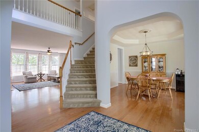 Front set of stairs to the second floor.