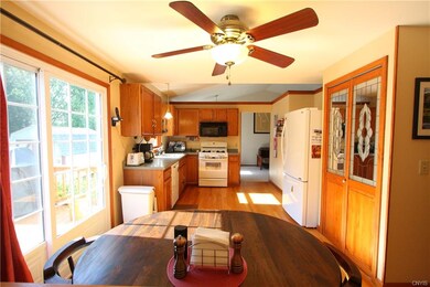 Eat in kitchen has view of the back yard!