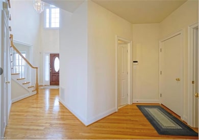 These floors are under the existing floors in foyer, kitchen and B nook.