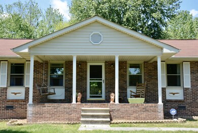 Enjoy relaxing out on this covered front porch